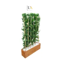 Ahşap Saksılı Yapay Bambu