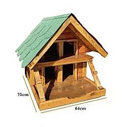 Ahşap Kedi Evi 4'lü