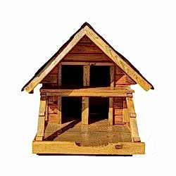 Ahşap Kedi Evi 4'lü