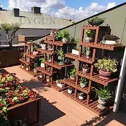 Ahşap Saksı Standı