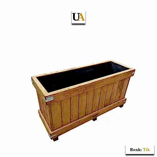 Uzun Büyük Dış Mekan Ahşap Saksı Modelleri I UygunAhşap