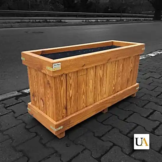 Uzun Büyük Dış Mekan Ahşap Saksı Modelleri I UygunAhşap