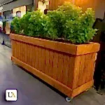 Kemerli Ahşap Saksı