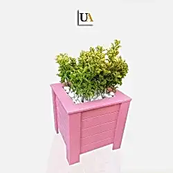 Köşebentli Ahşap Saksı