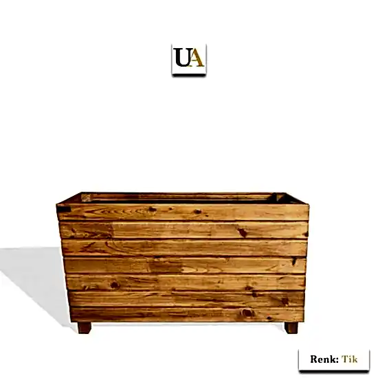 Dış Mekan Büyük Uzun Ahşap Saksı Modelleri I UygunAhşap