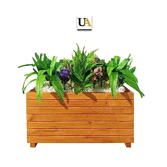 Dış Mekan Büyük Uzun Ahşap Saksı Modelleri I UygunAhşap