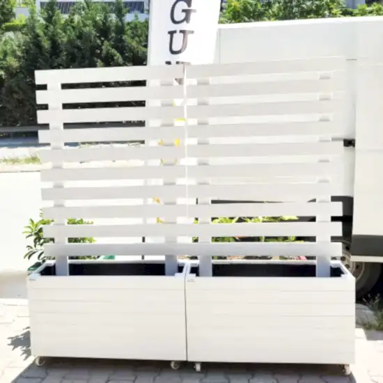 Lambri Saksılı Ahşap Paravan Seperatör Fiyatları I UygunAhsap