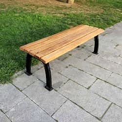 Metal Ayaklı Ahşap Bank Bench