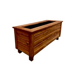 Pervazlı Lambri Ahşap Saksı