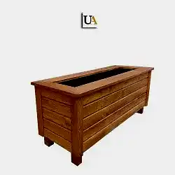 Pervazlı Lambri Ahşap Saksı