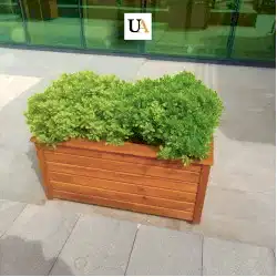 Pervazlı Lambri Ahşap Saksı