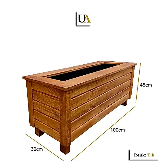 Ahşap Çiçeklik Dış Mekan Ahşap Saksı Modelleri I UygunAhşap
