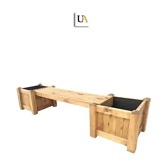 Saksılı Ahşap Oturma Bankı Dış Mekan Saksılı Ahşap Bank Modelleri I UygunAhşap