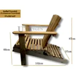Ahşap Şezlong Sandalye