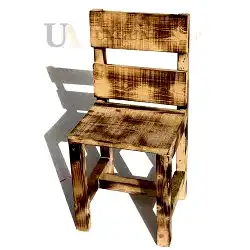Yanık Ahşap Sandalye