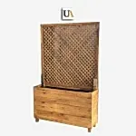 Seperatörlü Ahşap Saksı