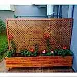 Seperatörlü Ahşap Saksı