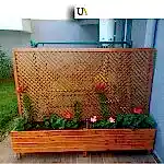 Seperatörlü Ahşap Saksı