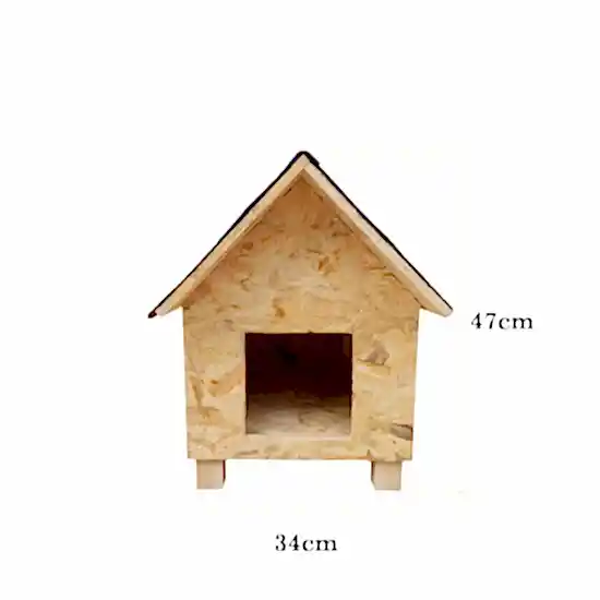 Dış Mekan Tekli Kedi Evi Su Geçirmez Çatılı I UygunAhşap